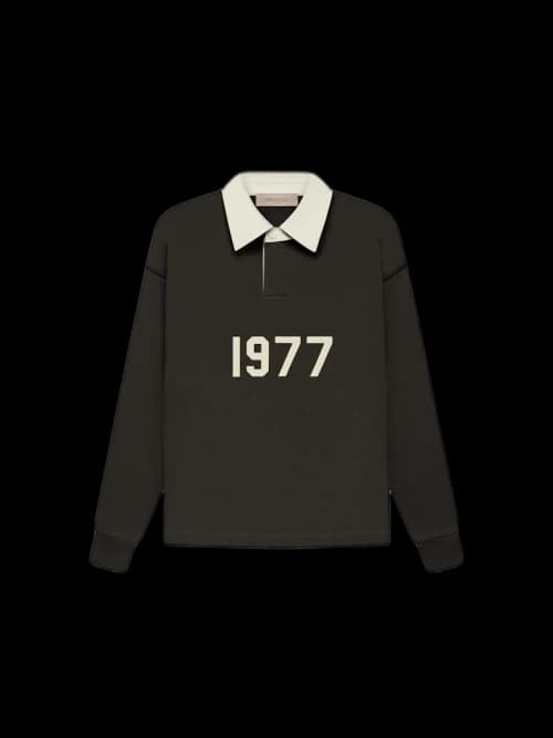 Fear of God Essentials Kid's Henley Rugby Off Black