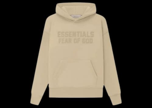 Fear of God Essentials Kids Hoodie Sand