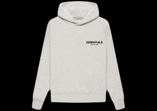 Fear of God Essentials Kids Hoodie (SS22) Light Oatmeal