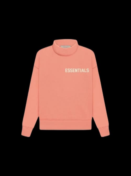 Fear of God Essentials Kids L/S Mockneck Coral