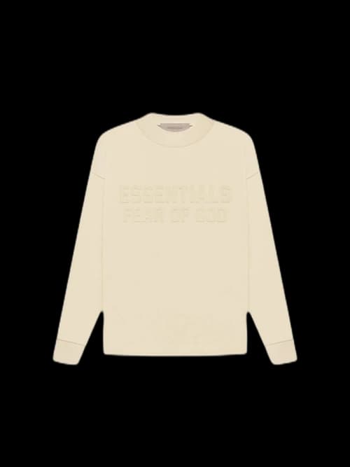 Fear of God Essentials Kids L/S T-shirt Egg Shell