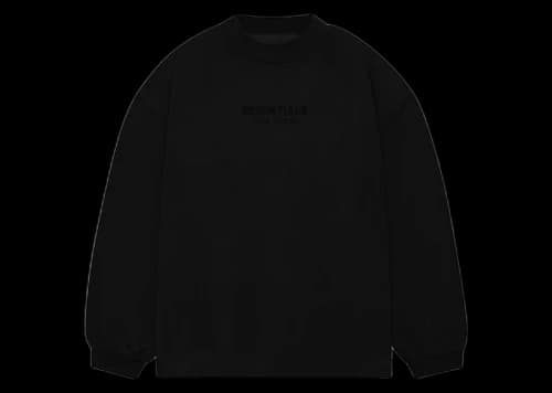 Fear of God Essentials Kids L/S T-shirt Jet Black