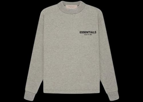 Fear of God Essentials Kids L/S T-shirt (SS22) Dark Oatmeal