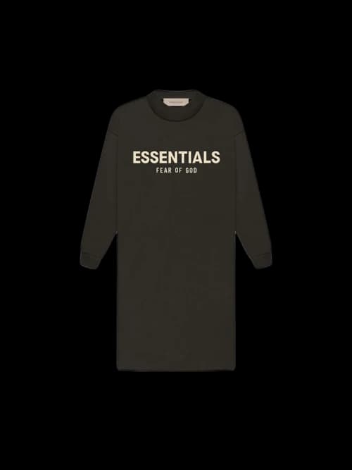Fear of God Essentials Kid's L/S Tee Dress Off Black