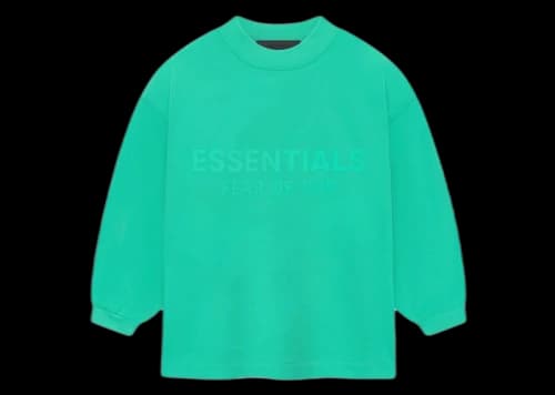 Fear of God Essentials Kids L/S Tee Mint Leaf