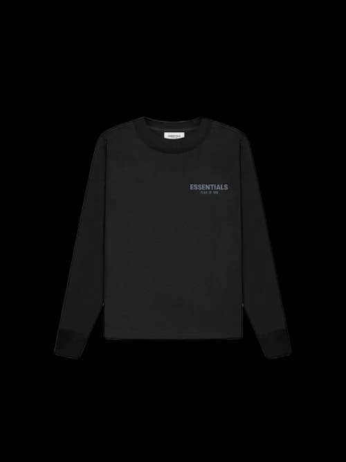 Fear of God Essentials Kids Long Sleeve T-shirt Black/Stretch Limo