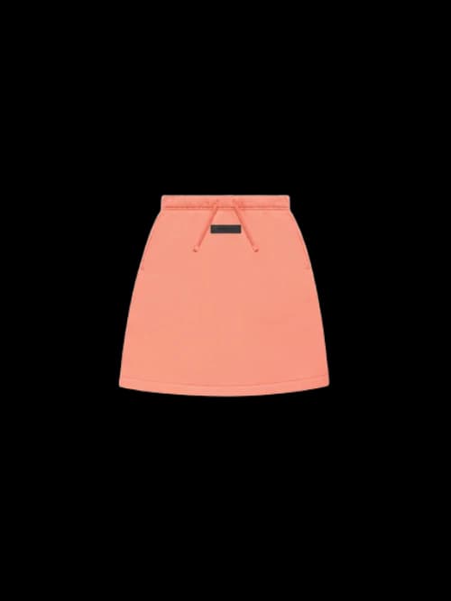 Fear of God Essentials Kids Mid Length Skirt Coral