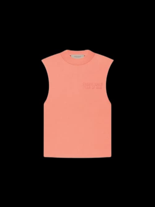 Fear of God Essentials Kids Muscle T-shirt Coral