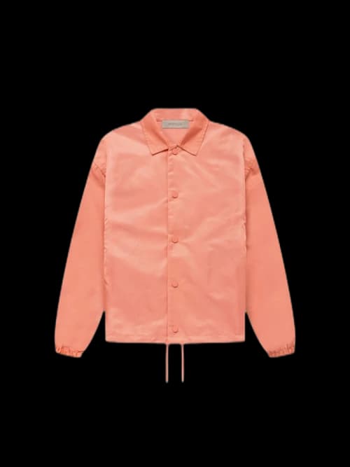 Fear of God Essentials Kids Nylon Coaches Jacket Coral