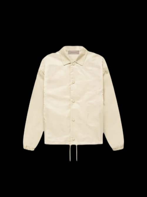 Fear of God Essentials Kids Nylon Coaches Jacket Egg Shell