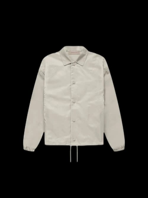 Fear of God Essentials Kids Nylon Coaches Jacket Smoke