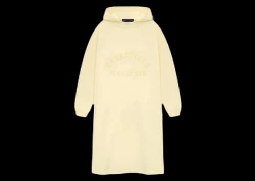 Fear of God Essentials Kids Nylon Fleece Hooded Dress Garden Yellow