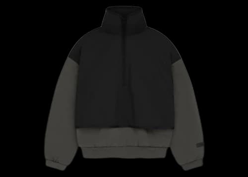 Fear of God Essentials Kids Nylon Fleece Mockneck Sweater Ink/Jet Black