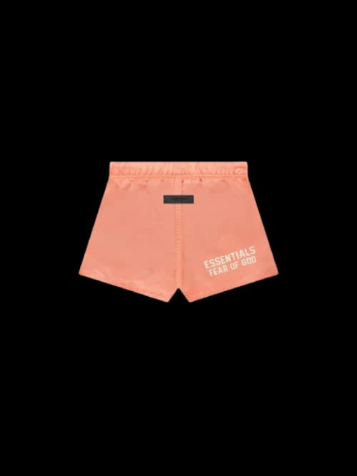 Fear of God Essentials Kids Nylon Running Shorts Coral