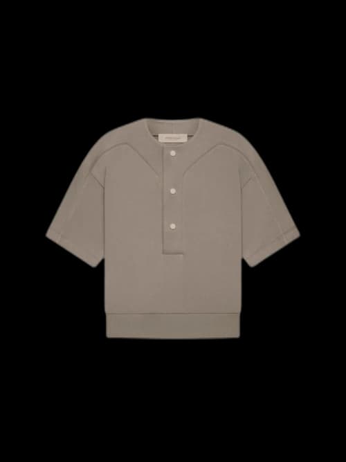 Fear of God Essentials Kids Oversized Henley Desert Taupe