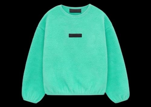 Fear of God Essentials Kids Polar Fleece Crewneck Mint Leaf