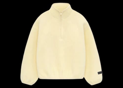 Fear of God Essentials Kids Polar Fleece Half Zip Mockneck Garden Yellow