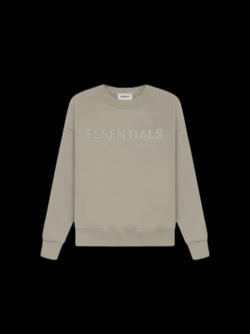 Fear of God Essentials Kids Pull-Over Crewneck Moss/Goat