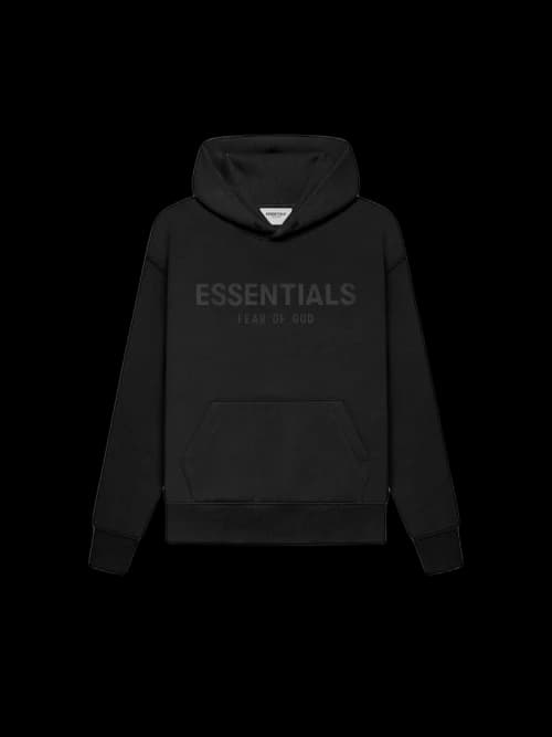 Fear of God Essentials Kids Pull-Over Hoodie Black/Stretch Limo