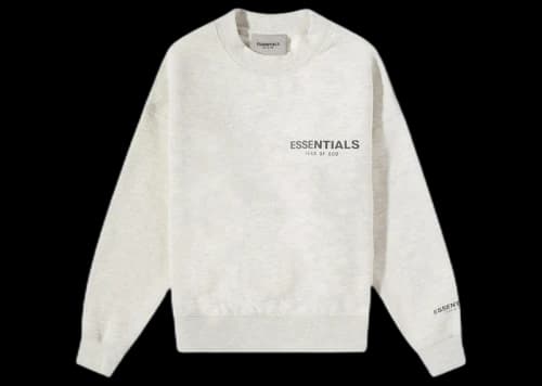 Fear of God Essentials Kids Pullover Crewneck Light Heather Oatmeal