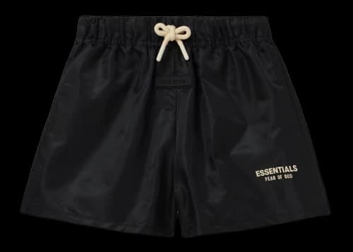 Fear of God Essentials Kids Running Nylon Short Jet Black