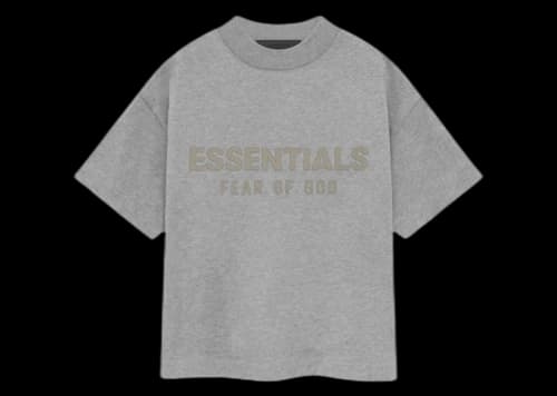Fear of God Essentials Kids S/S Tee Dark Heather Oatmeal