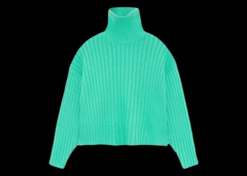Fear of God Essentials Kids Turtleneck Sweater Mint Leaf