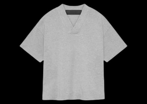 Fear of God Essentials Kids V-Neck T-shirt Light Heather Grey