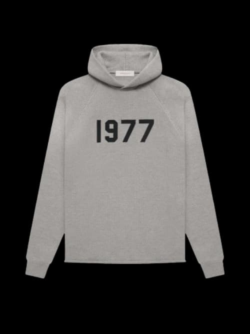 Fear of God Essentials Knit Hoodie Dark Oatmeal