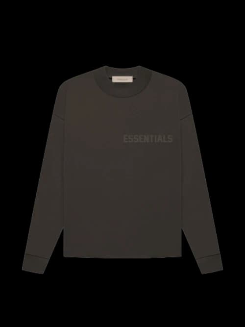Fear of God Essentials L/S T-shirt Off Black