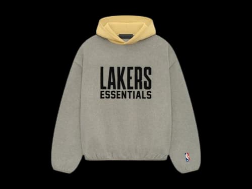 Fear of God Essentials Lakers Hoodie Warm Heather
