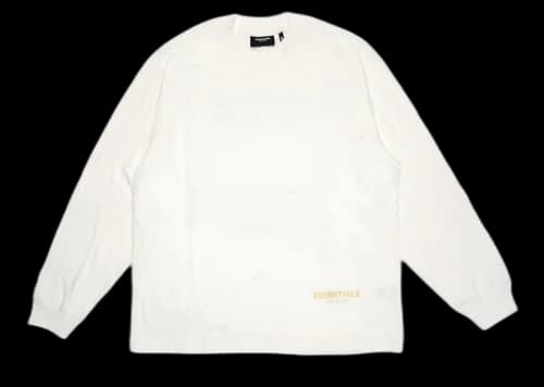 Fear of God Essentials Long Beach 3M Long Sleeve Boxy T-Shirt White