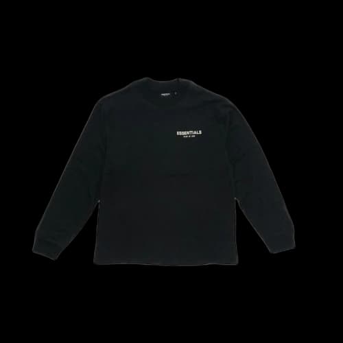 Fear of God Essentials Long Sleeve Photo T-shirt Black