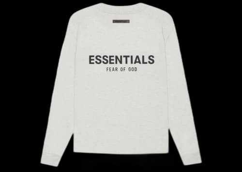 Fear of God Essentials Long Sleeve T-Shirt Light Heather Oatmeal
