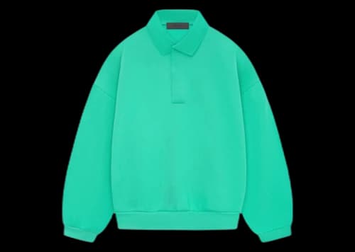 Fear of God Essentials Longsleeve Polo Mint Leaf