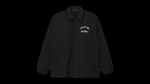 Fear of God Essentials MLB Coaches Jacket Black
