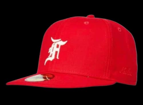 Fear of God Essentials New Era Fitted Cap (FW20) Red/White