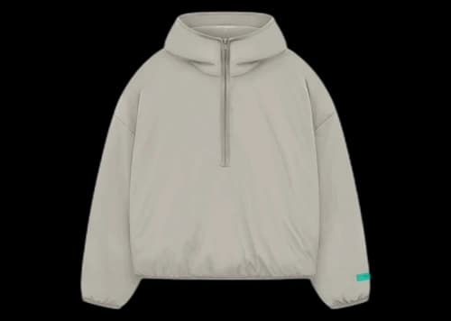 Fear of God Essentials Nylon Filled Halfzip Hoodie Seal