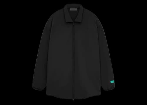 Fear of God Essentials Nylon Filled Shirt Jacket Jet Black