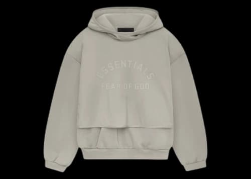 Fear of God Essentials Nylon Fleece Hooded Sweater Seal/Seal