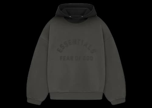 Fear of God Essentials Nylon Fleece Hoodie Ink/Jet Black