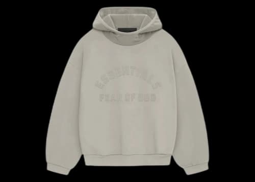 Fear of God Essentials Nylon Fleece Hoodie Seal/Seal