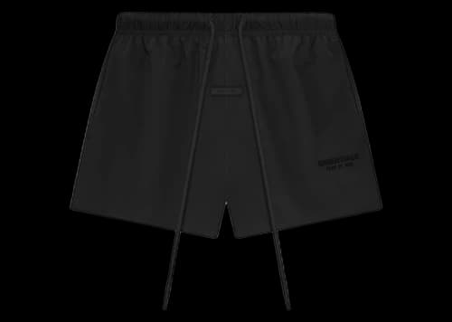 Fear of God Essentials Nylon Running Short Jet Black