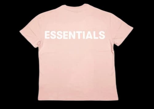 Fear of God Essentials Pink 3M Logo Boxy T-Shirt Blush
