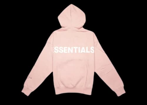 Fear of God Essentials Pink 3M Logo Pullover Hoodie Blush