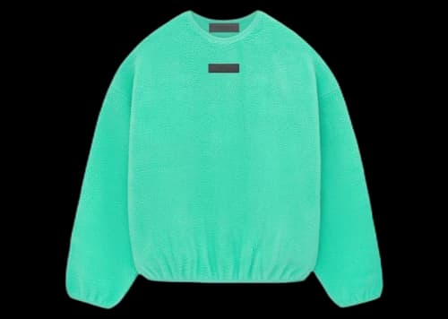 Fear of God Essentials Polar Fleece Crewneck Mint Leaf