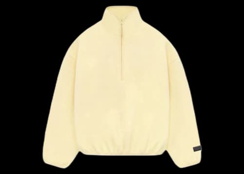 Fear of God Essentials Polar Fleece Half Zip Mockneck Garden Yellow