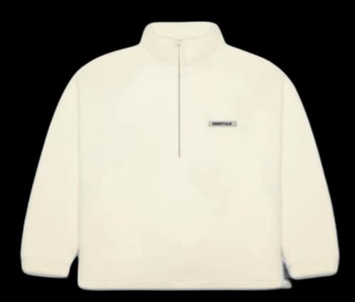 Fear of God Essentials Polar Fleece Half-Zip Sweater Buttercream