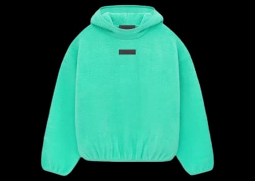 Fear of God Essentials Polar Fleece Hoodie Mint Leaf