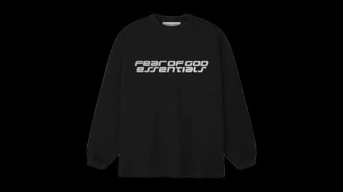Fear of God Essentials Ponte 90's Long Sleeve Tee Vintage Black